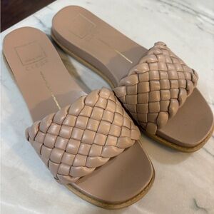 Dolce Vita Nude Woven Sandals